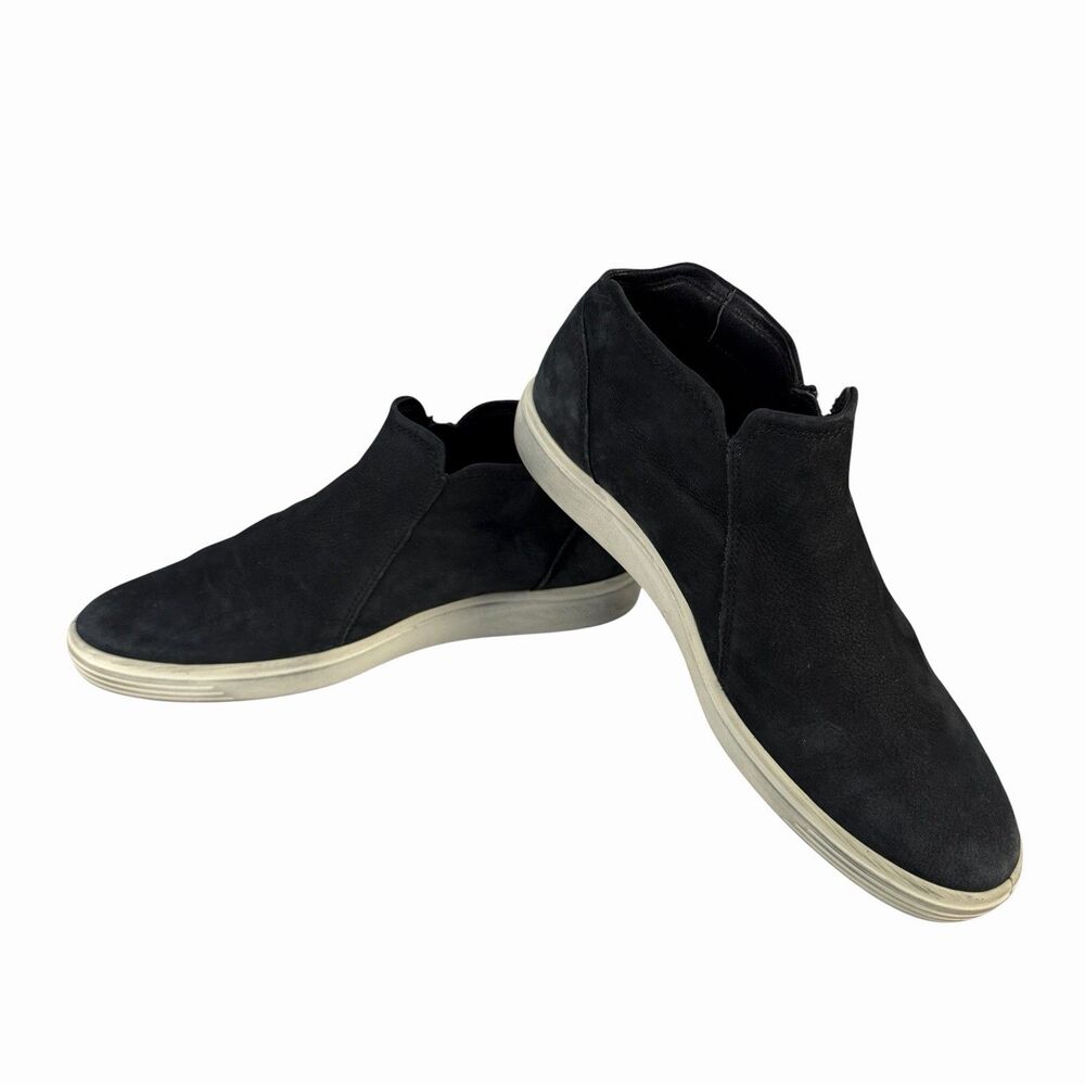 Ecco Soft 7 Low-Cut Womens Shoe EU 42 Sz 11 - 11.5 Side Ankle Zip Nubuck Leather